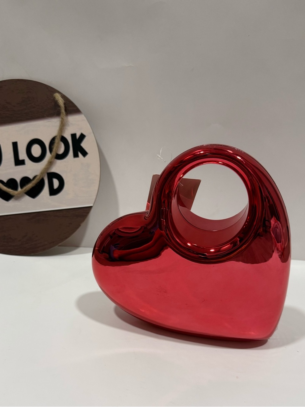a new day Red Heart Mini Bag